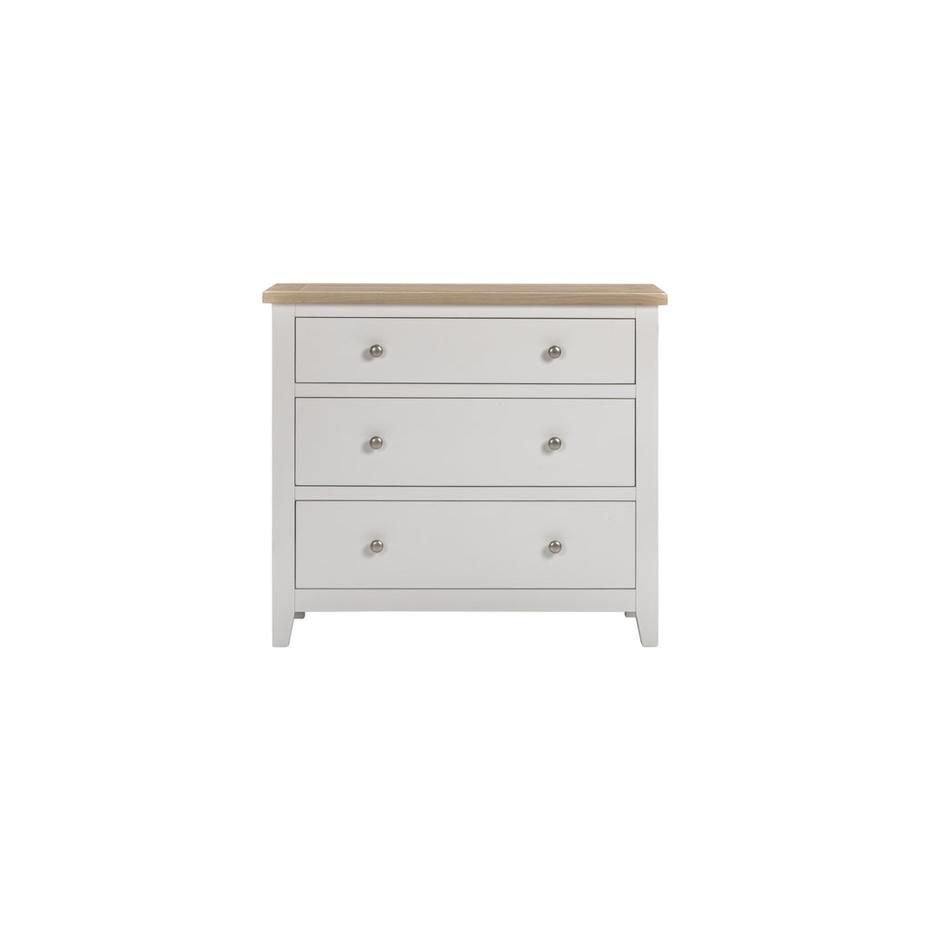 Tetbury 3 Drawer Chest in Painted / Oak