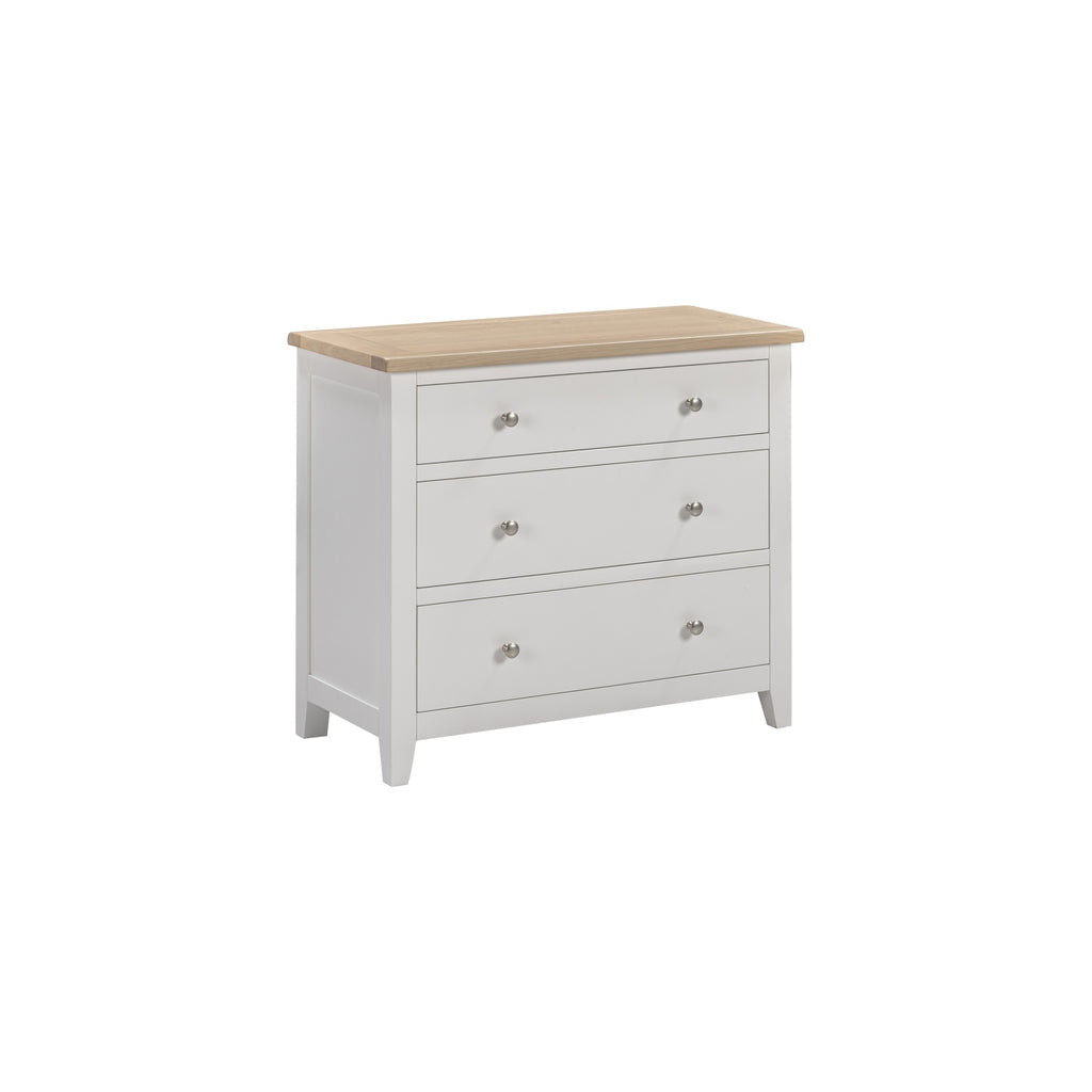 Tetbury 3 Drawer Chest in Painted / Oak