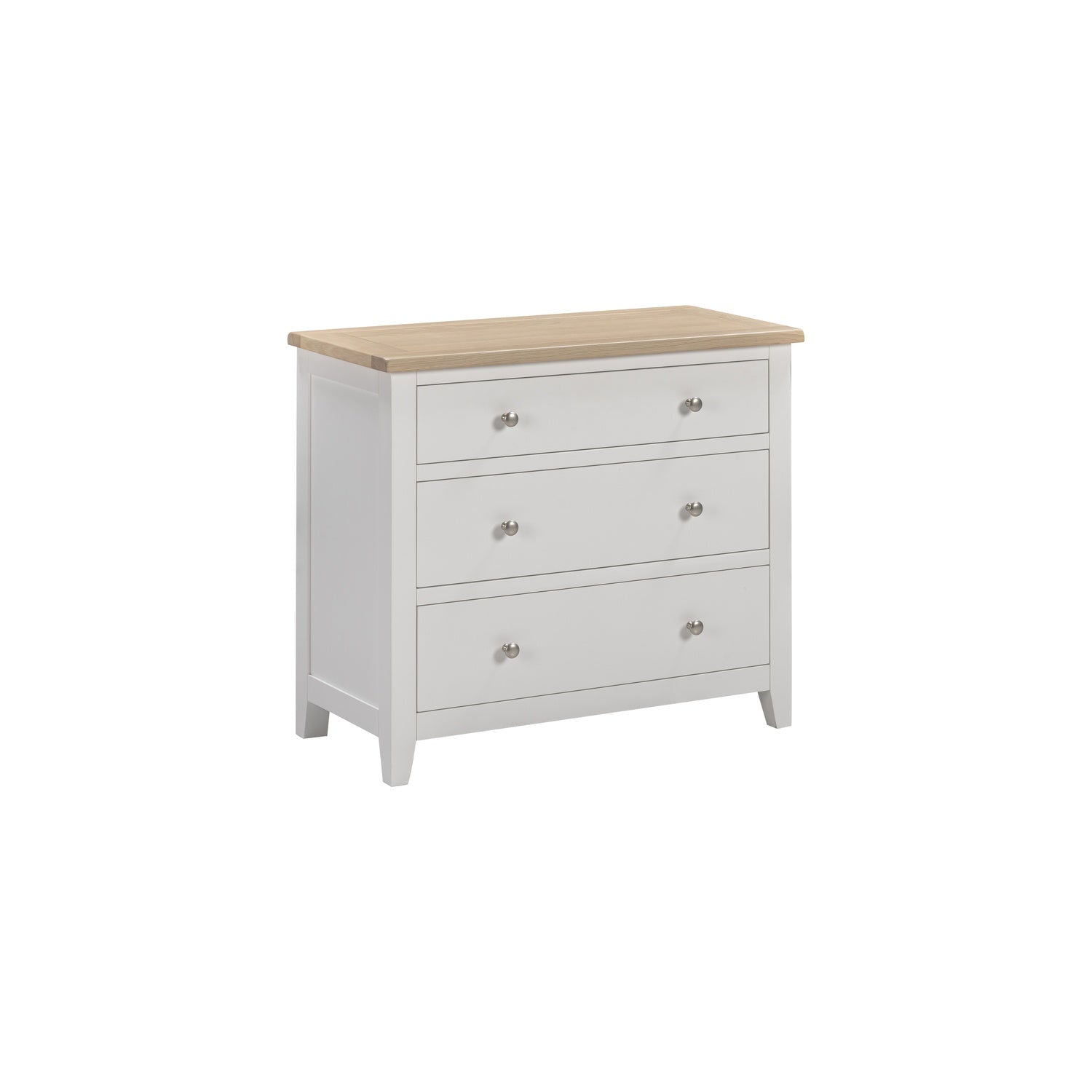 Tetbury 3 Drawer Chest in Painted / Oak