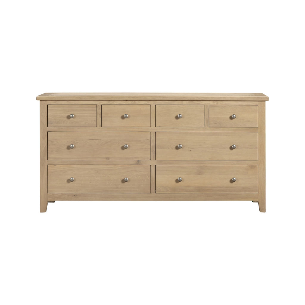 Tetbury 8 Drawer Wide Chest in Natural Oak