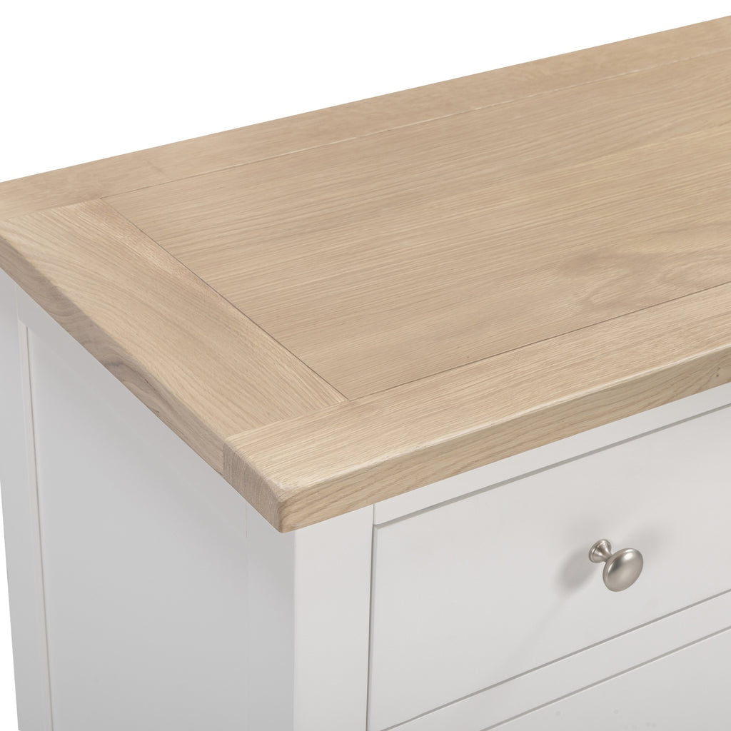 Tetbury 8 Drawer Wide Chest in Painted / Oak