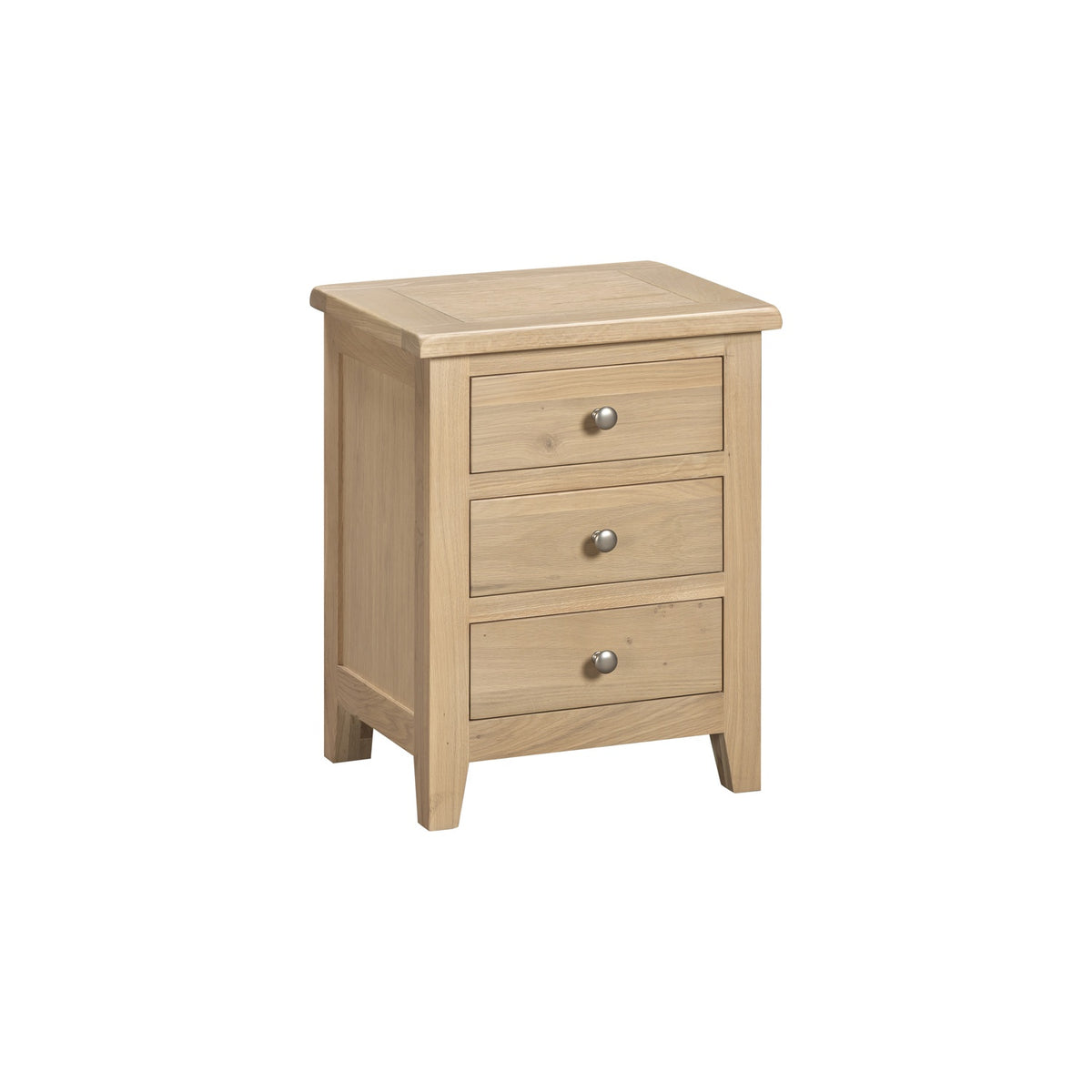 Tetbury Bedside 3 Drawers in Natural Oak