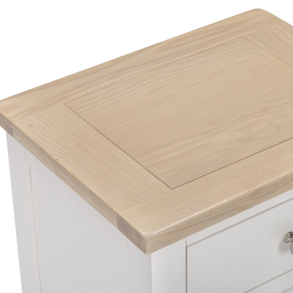 Tetbury Bedside 3 Drawers in Painted / Oak
