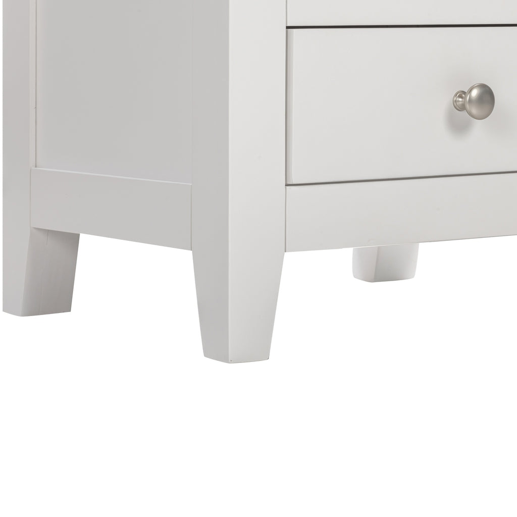 Tetbury Bedside 3 Drawers in Painted / Oak