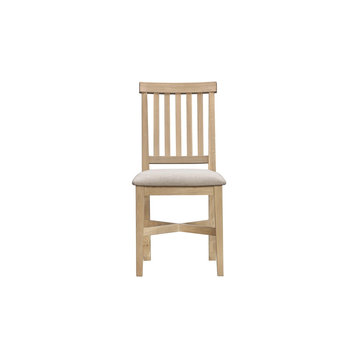 Tetbury Dining Chair With Fabric Seat in Natural Oak