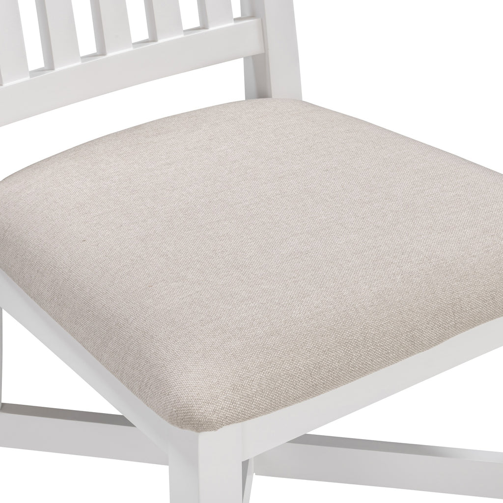 Tetbury Dining Chair With Fabric Seat in Painted / Oak