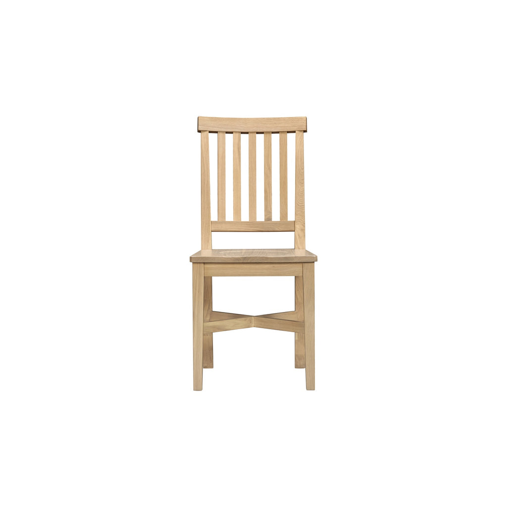 Tetbury Dining Chair With Wooden Seat in Natural Oak