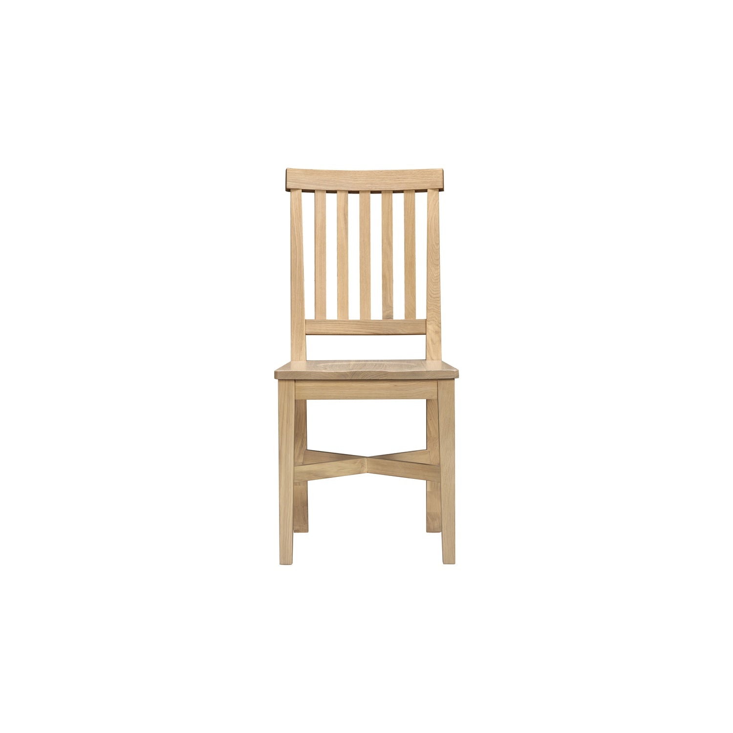 Tetbury Dining Chair With Wooden Seat in Natural Oak