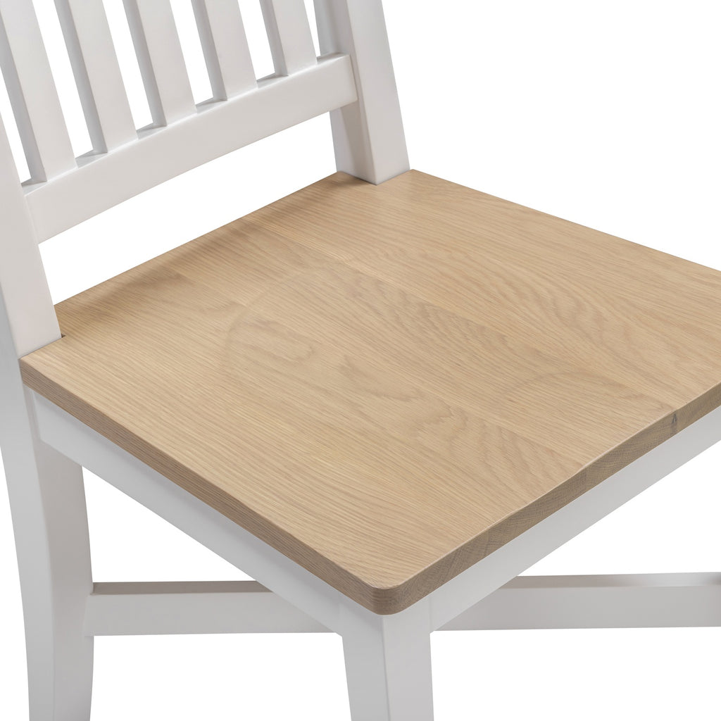 Tetbury Dining Chair With Wooden Seat in Painted / Oak
