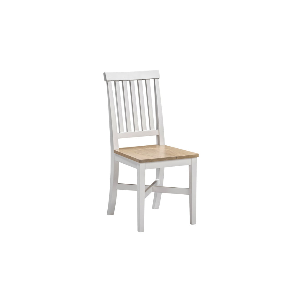 Tetbury Dining Chair With Wooden Seat in Painted / Oak