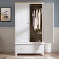Double wardrobe in painted finish