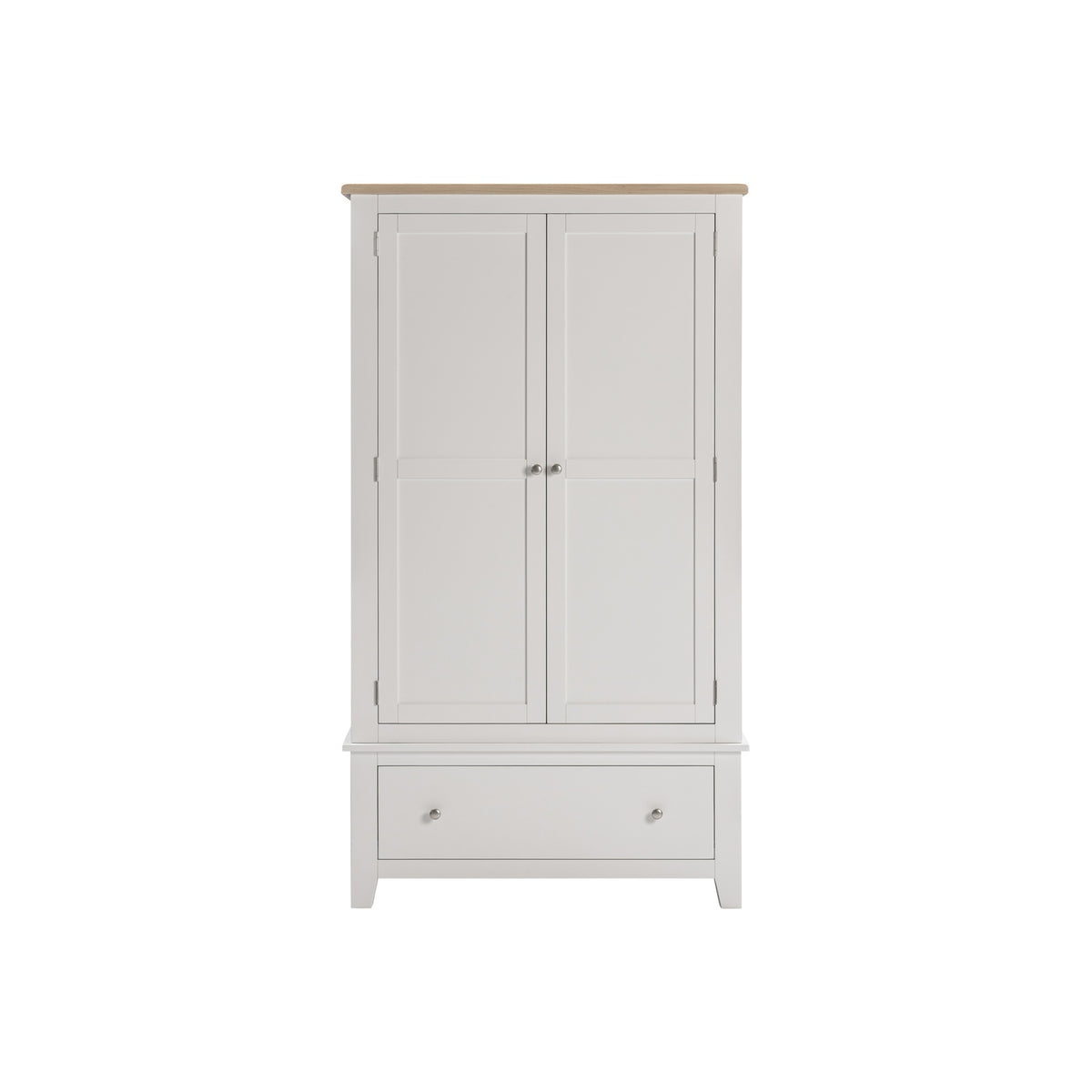 Tetbury Double Wardrobe in Painted / Oak