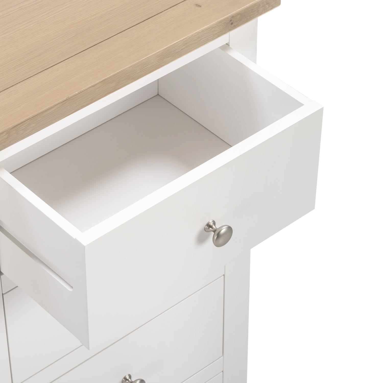 Tetbury Tallboy in Painted / Oak