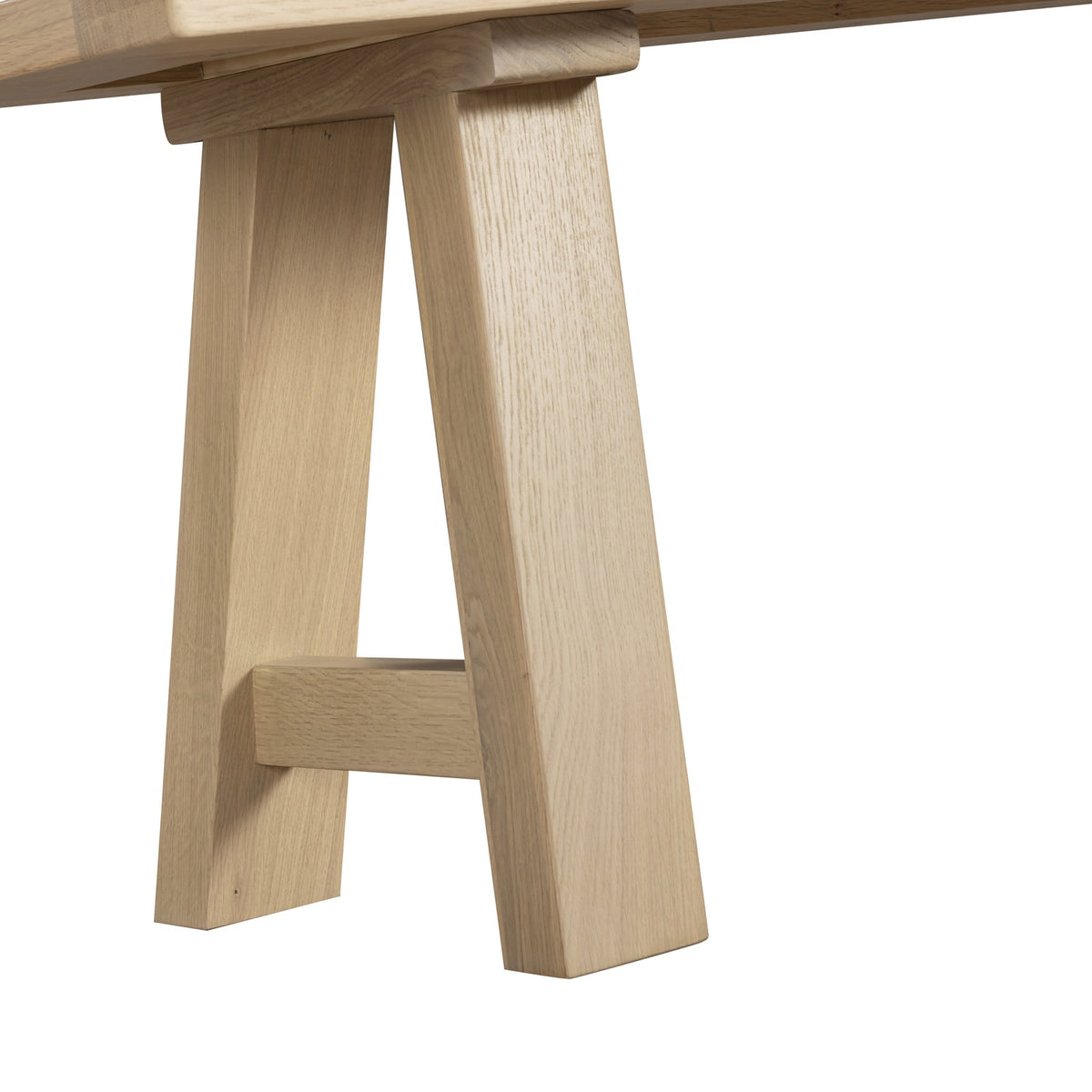 Tetbury Trestle Bench in Natural Oak