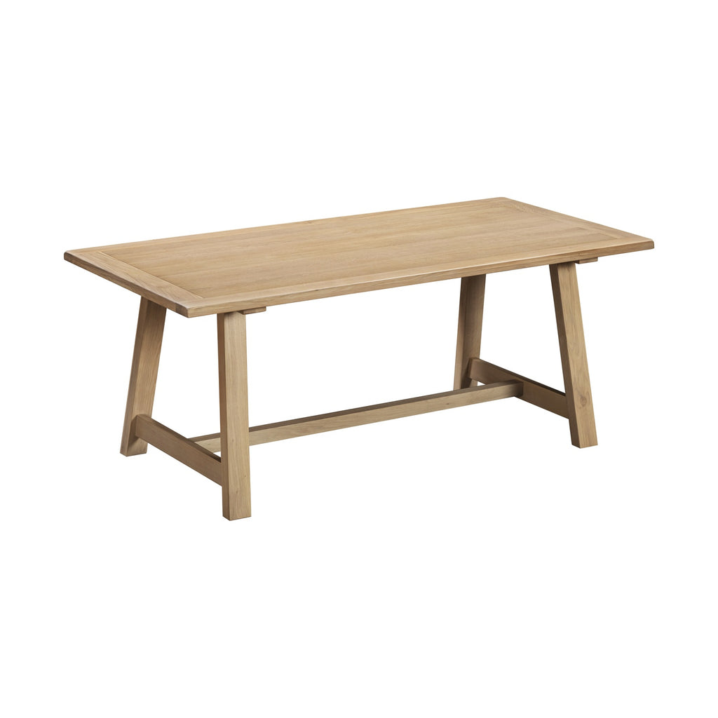 Tetbury Trestle Dining Table in Natural Oak