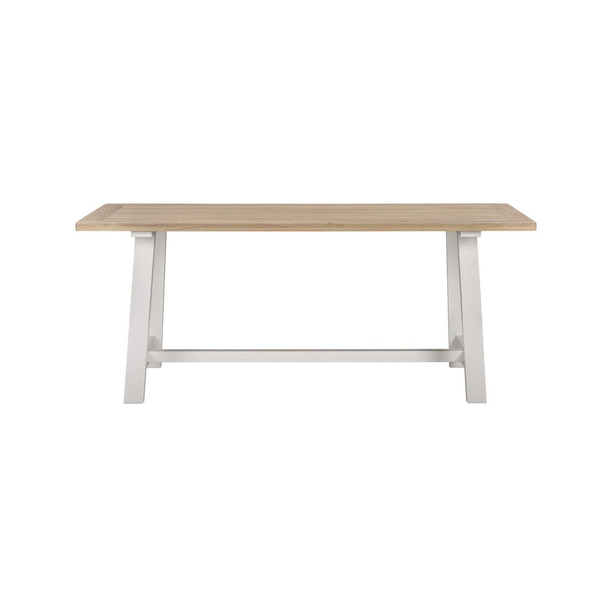Tetbury Trestle Dining Table in Painted / Oak