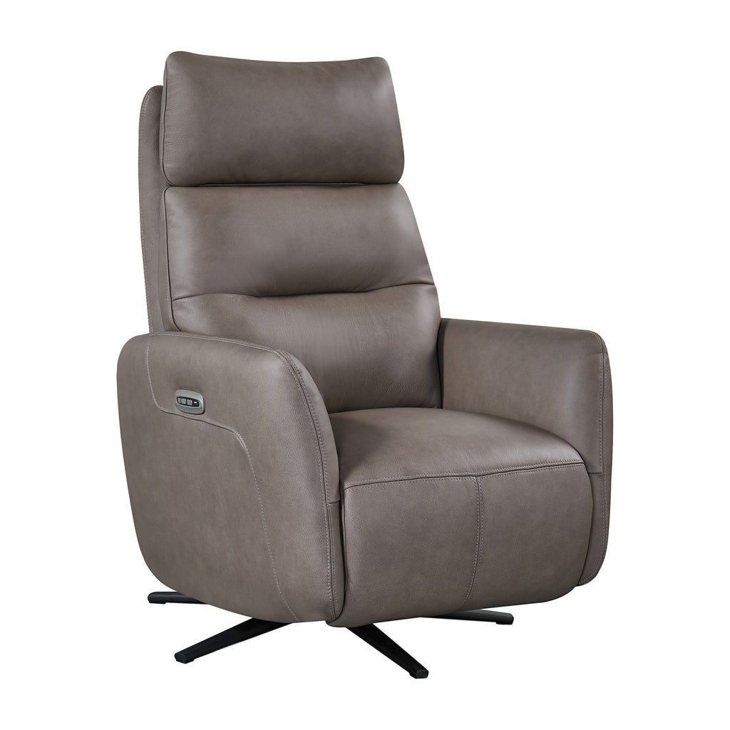 Tuscany Dark Taupe Power Swivel Recliner