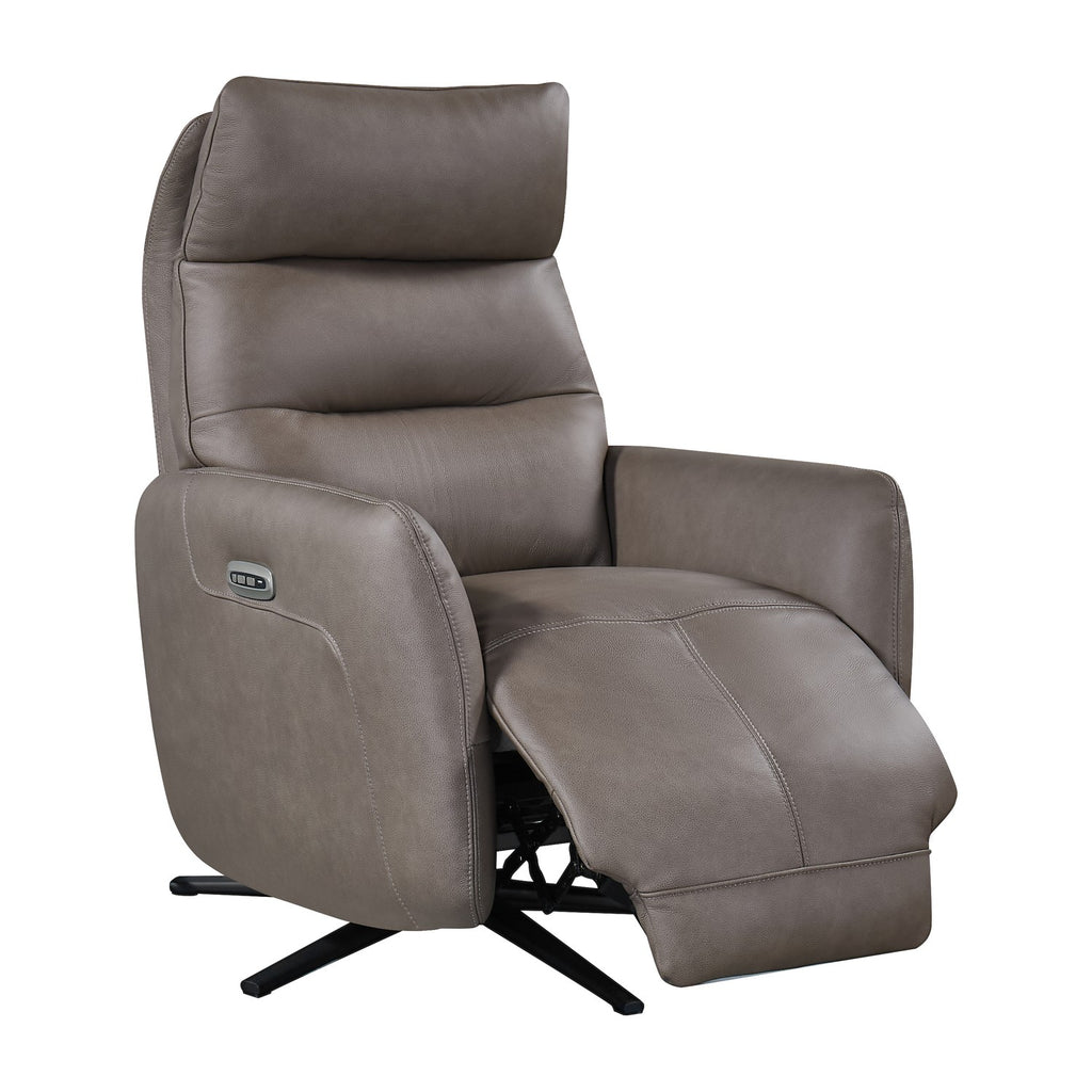 Tuscany Dark Taupe Power Swivel Recliner