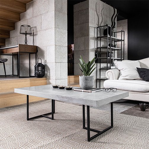 Concrete style discount side table