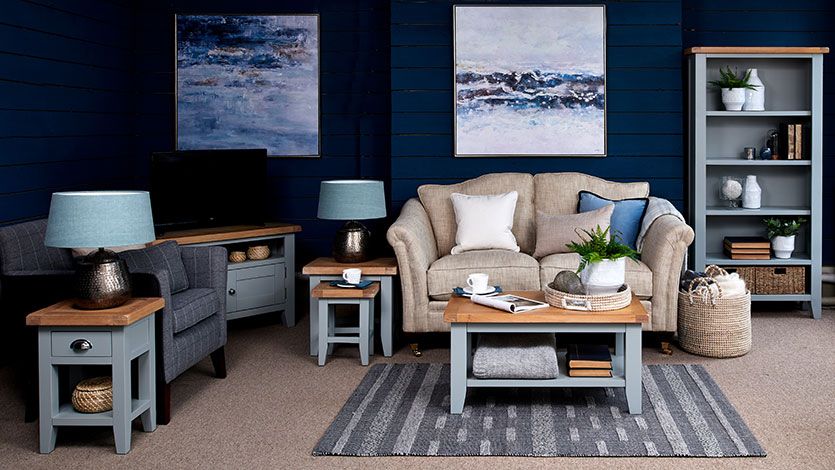 Cozy grey discount living room