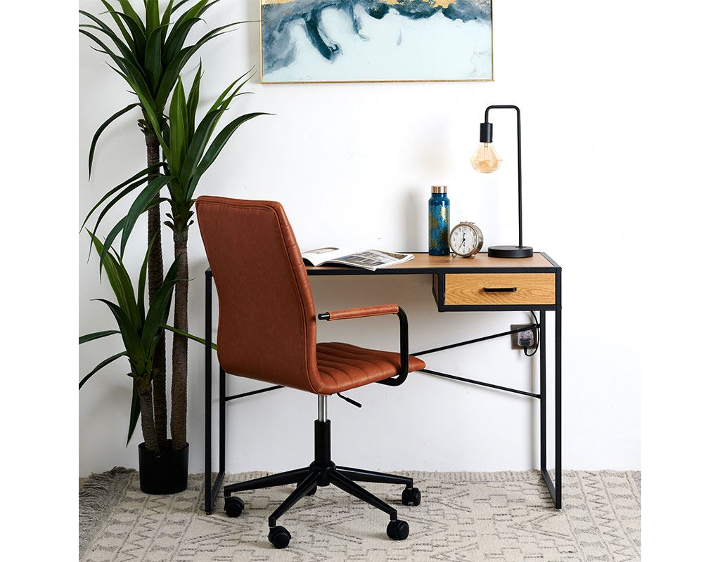 Industrial Light Computer Desk