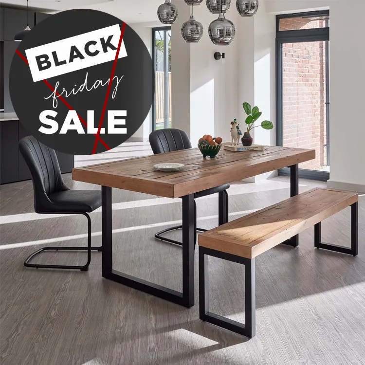 Black Friday is here and it’s the perfect time to transform your dining space with incredible savings on dining furniture. From elegant tables to stylish chairs and complete dining sets, everything you need to refresh your home is now available at unbeatable prices.
Take advantage of our quick delivery options and get your new dining furniture in time for the festive season. With flexible finance available, it’s never been easier to spread the cost and upgrade your space without the wait.
These Black Friday offers won’t be around for long! Shop now and make every meal a moment to enjoy in style and comfort.
