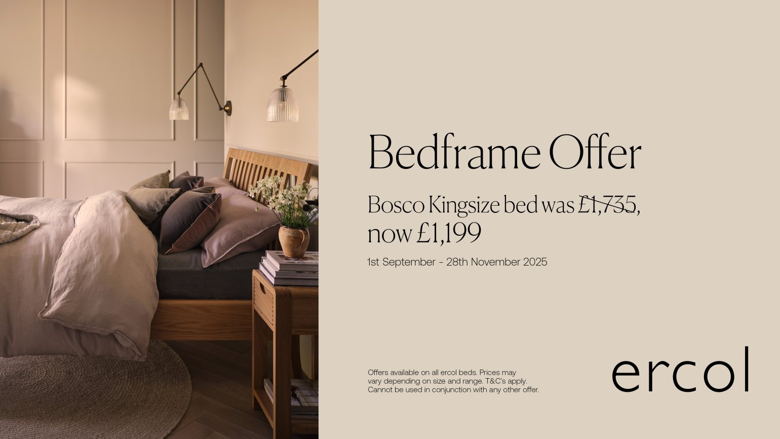Bosco Ercol Bedroom Promotion