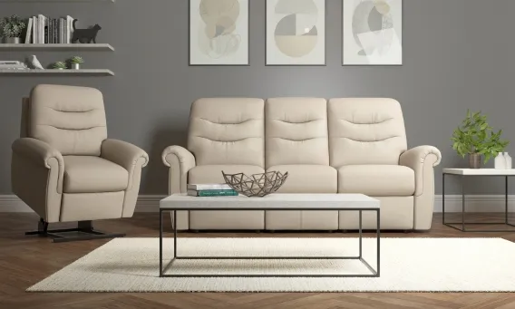 Exuding timeless appeal, the Holmes range from G Plan offers a sophisticated interpretation of classic comfort. Designed with a high back and a slightly shallower seat, it delivers superb support, whether you opt for the standard or more compact sizing.

