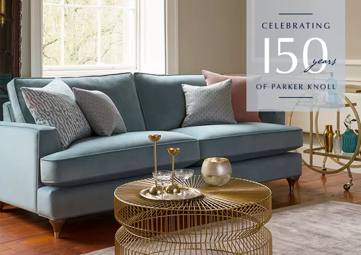 In 1869 Frederick Parker started the business that was to become Parker Knoll. Over the years he built a solid reputation for the development of beautifully handcrafted furniture. Collection 150 has been designed to celebrate the years of rich heritage taking art deco influence from the 1920s and 30s, a defining period for Parker Knoll.