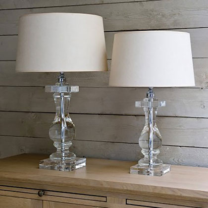 Crystal table lamps