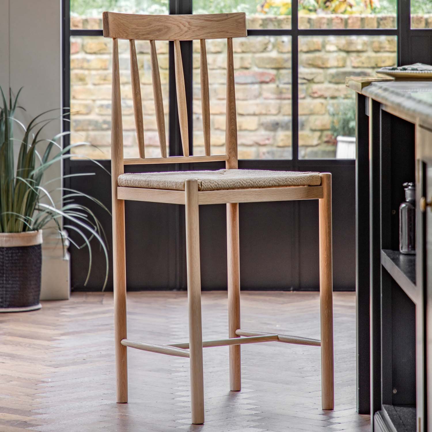 Basket weave online counter stools