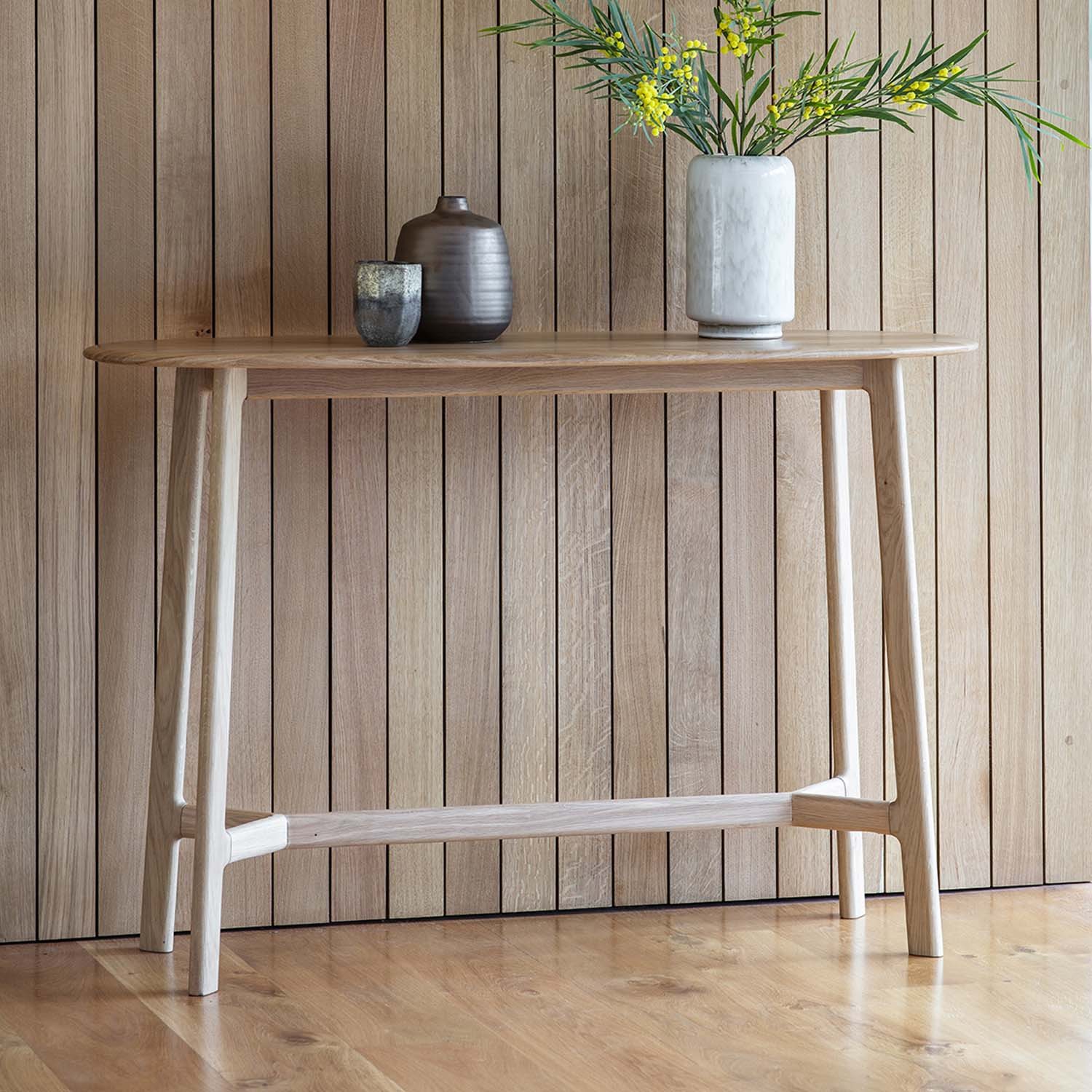 Woods Madison Console Table in Oak - Woods Furniture