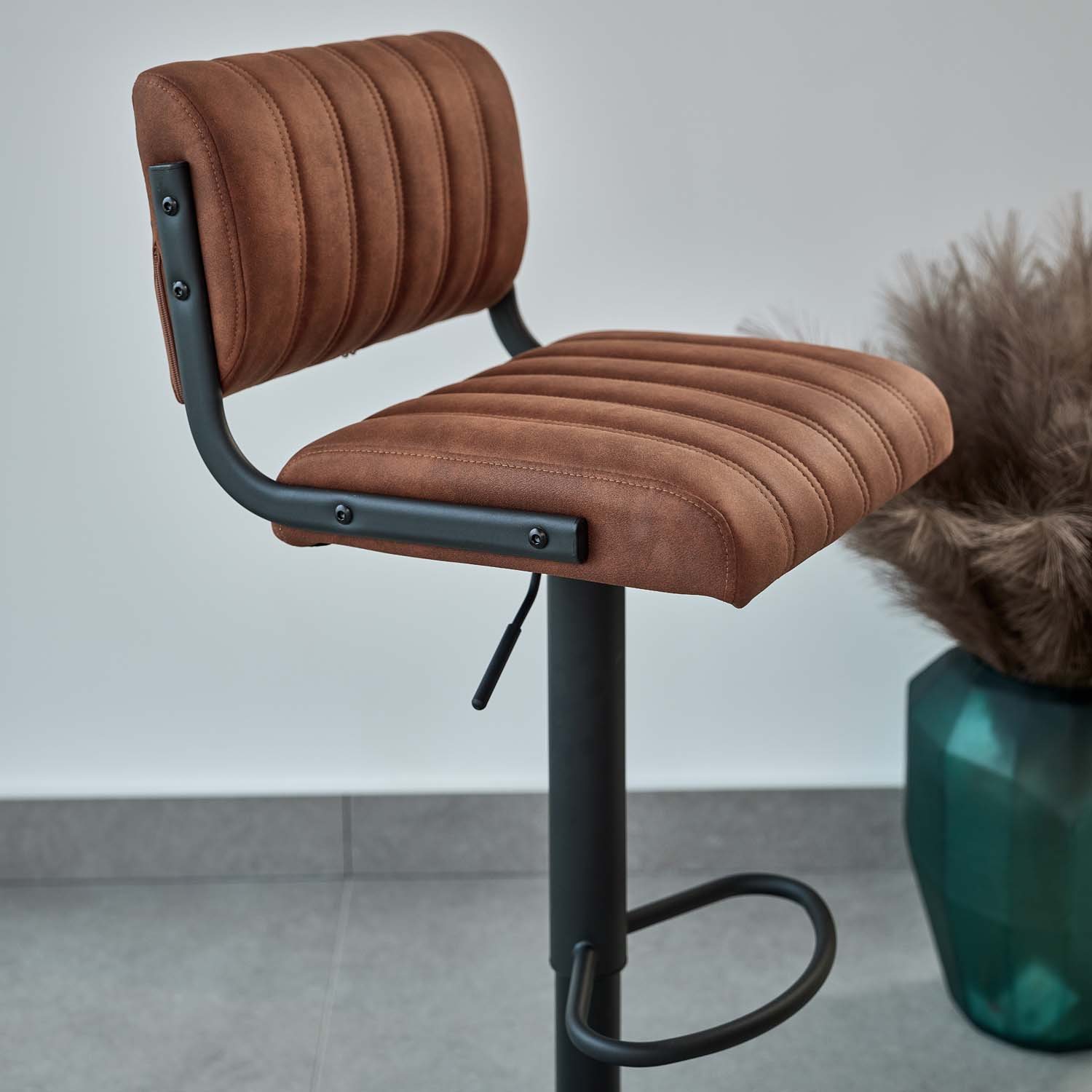 Woods Industrial Bar Stool in Tan Woods Furniture