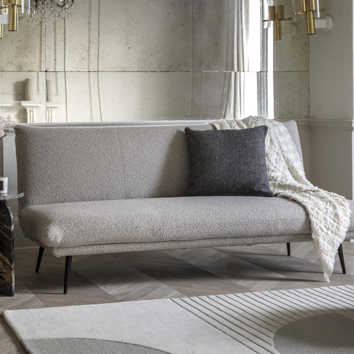 Made grey sofa bed deals