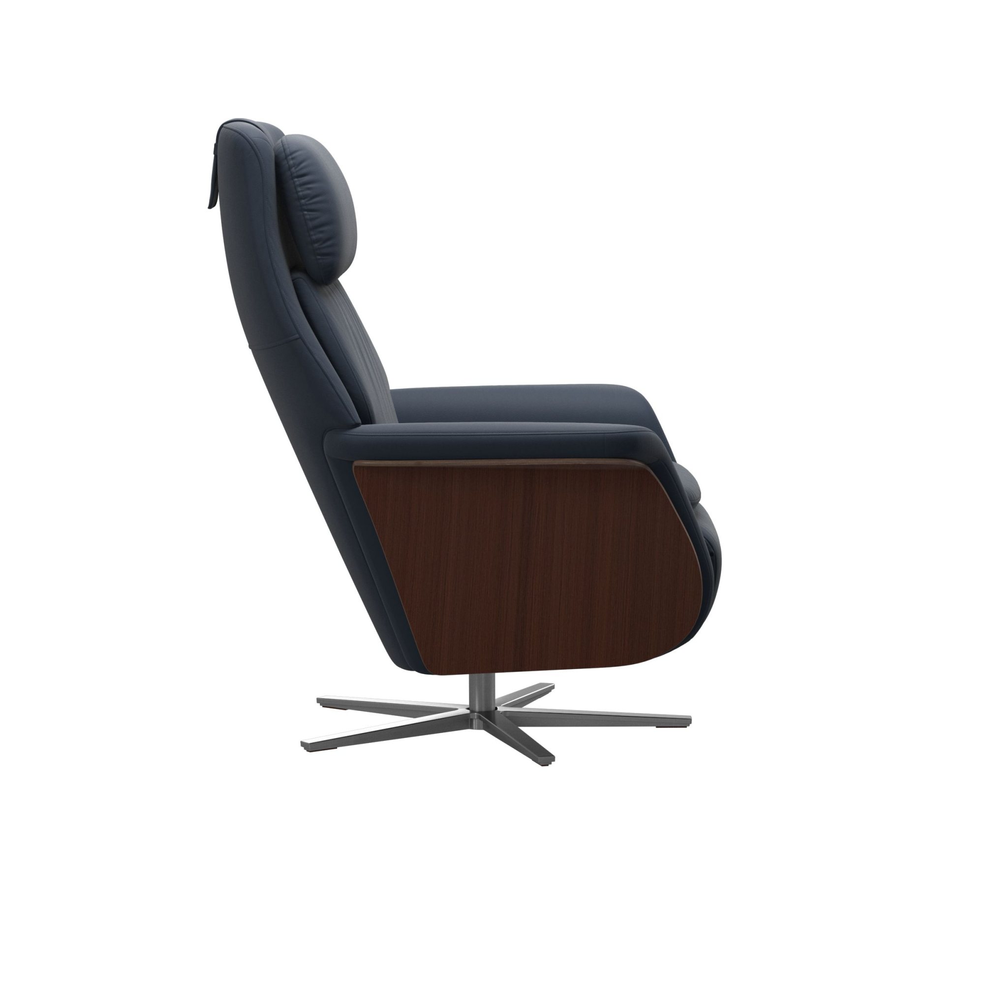 Stressless Sam Power Recliner with Sirius Base and Wood Arms Woods