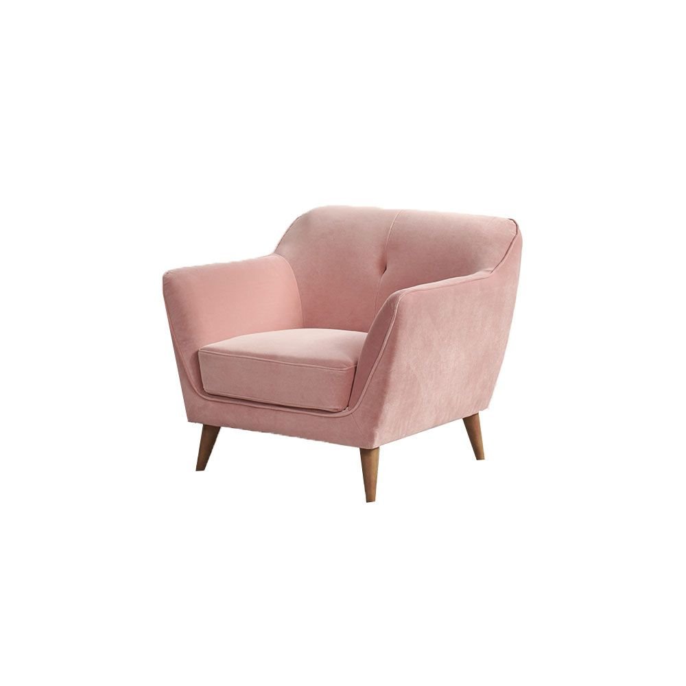 Freddie Dusty Pink Armchair | Pink Armchair - Woods Furniture