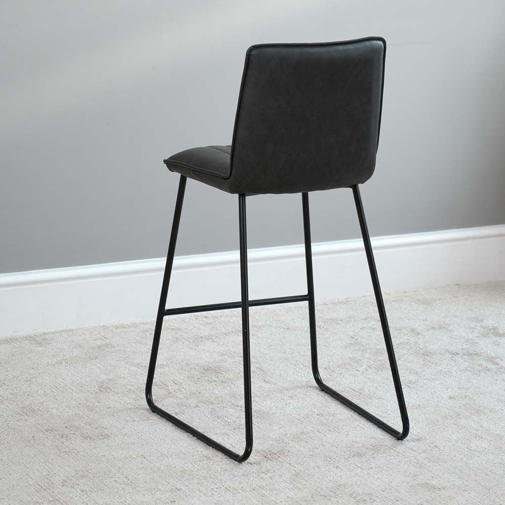 York Bar Stool Grey (Set of 2) Bar Stools Grey Woods Furniture