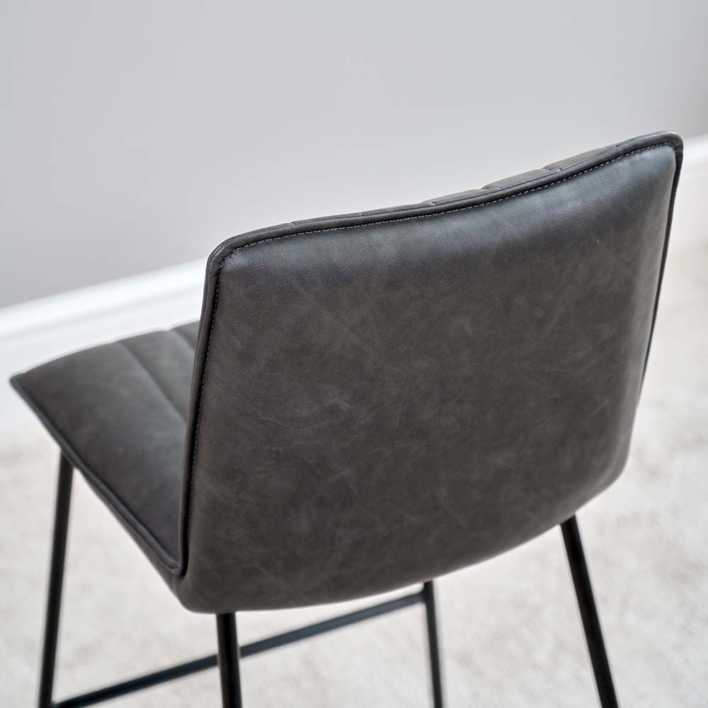 York Bar Stool Grey (Set of 2) Bar Stools Grey Woods Furniture