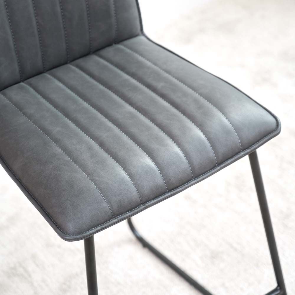 York Bar Stool Grey (Set of 2) Bar Stools Grey Woods Furniture