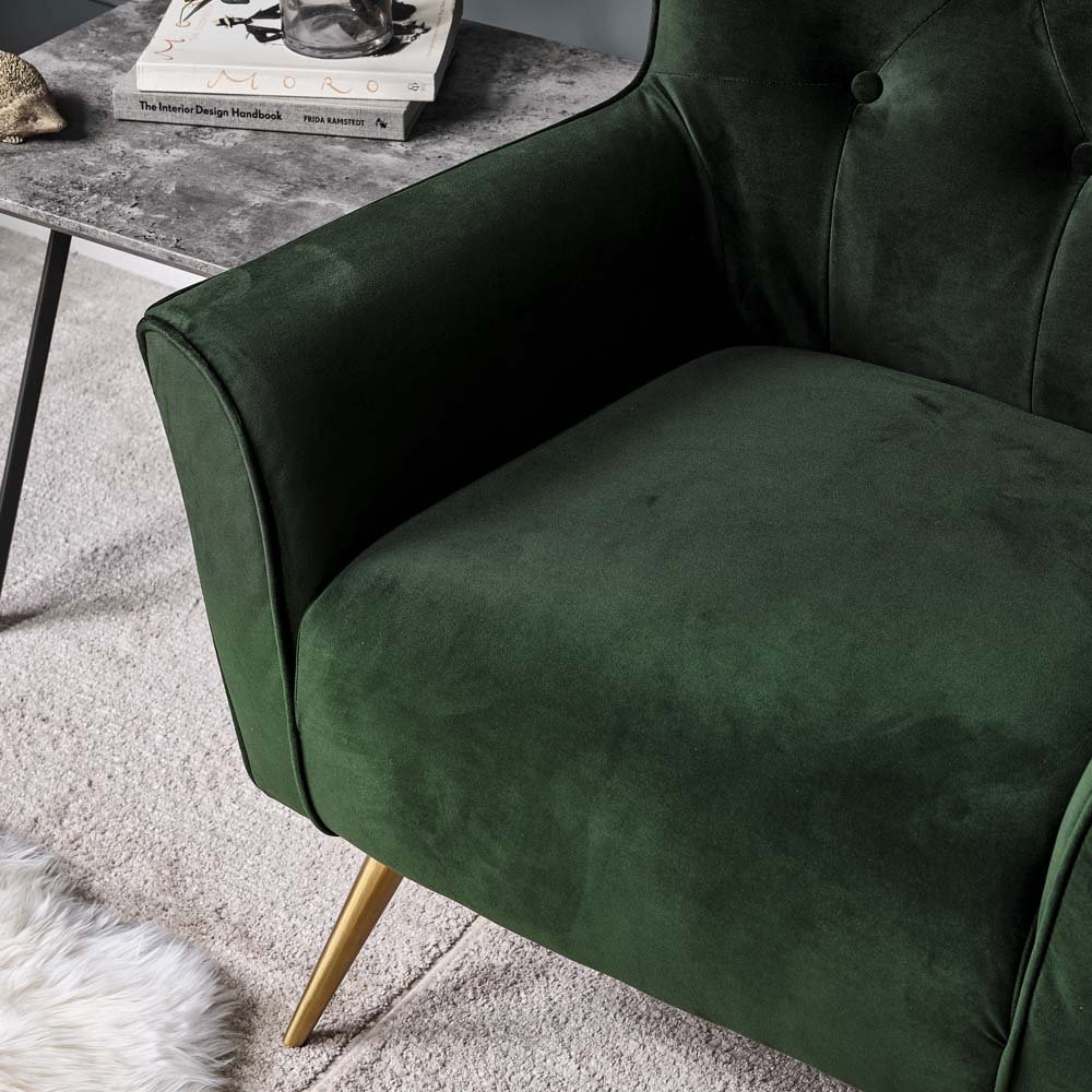 Clearance Blake Armchair Green Woods Furniture