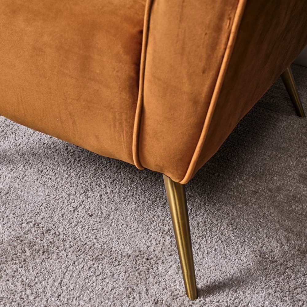 Clearance Blake Armchair Mustard Woods Furniture