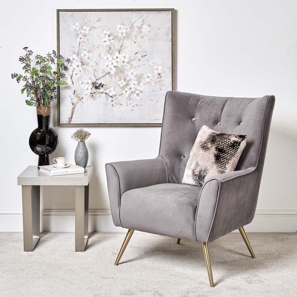 Clearance Blake Armchair Grey Woods Furniture