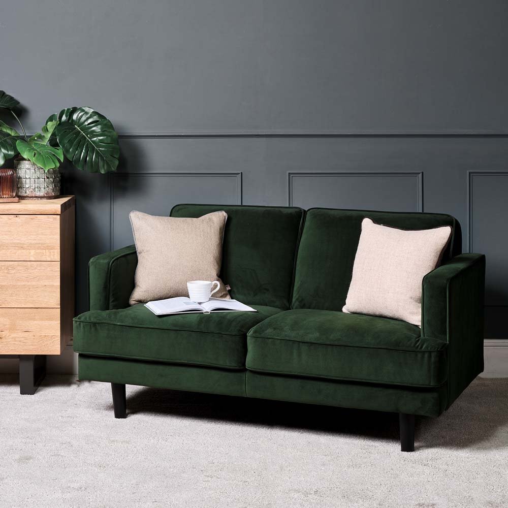 Woods Bailey 2 Seater Sofa Green Woods Furniture