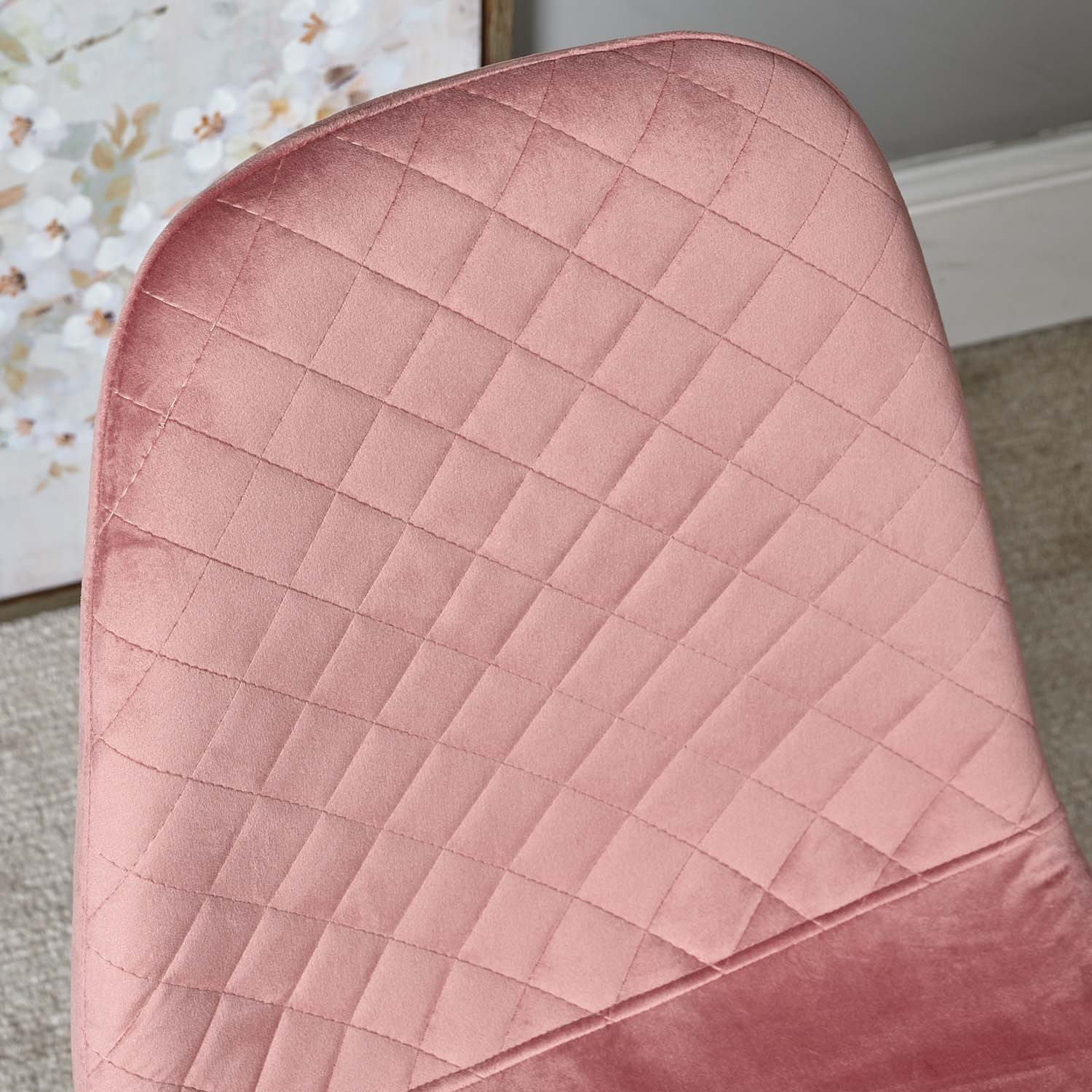 Clearance Archie Dining Chair Chrome Legs Pink (Set of 2) Woods