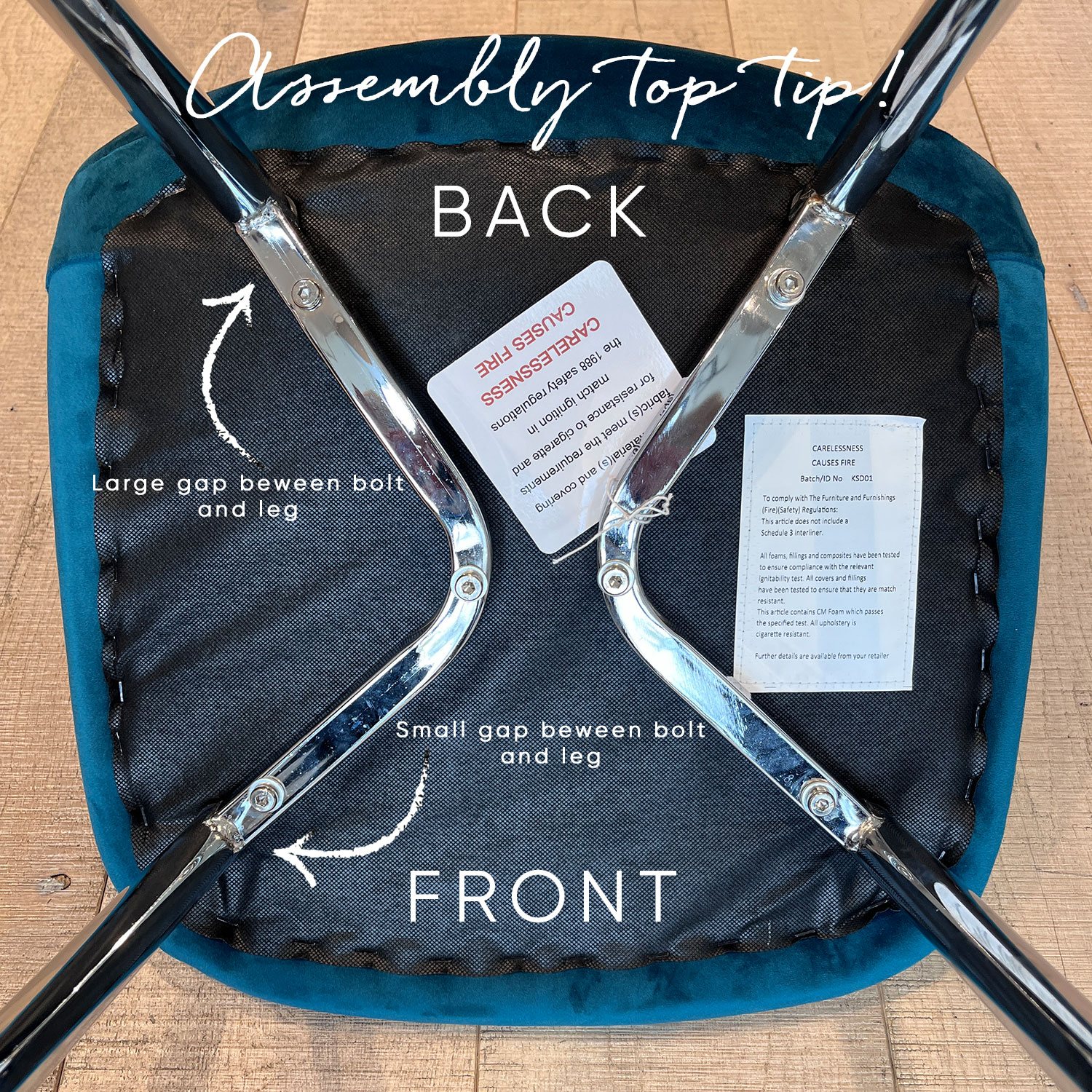 Clearance Archie Dining Chair Chrome Legs Pink (Set of 2) Woods