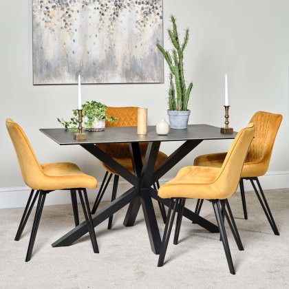 Eastcote 135cm Dining Table - Black