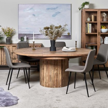 Perth 135-185 Round Extending Dining Table