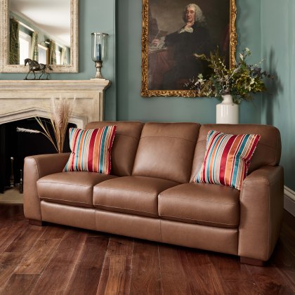 Navarra 3 Seater Sofa - Rangers Tan Leather