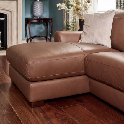 Navarra Corner Chaise Sofa Left Hand Facing - Rangers Tan