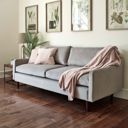 Hugo Sofa In A Box - 3 Seater in Placido Elephant